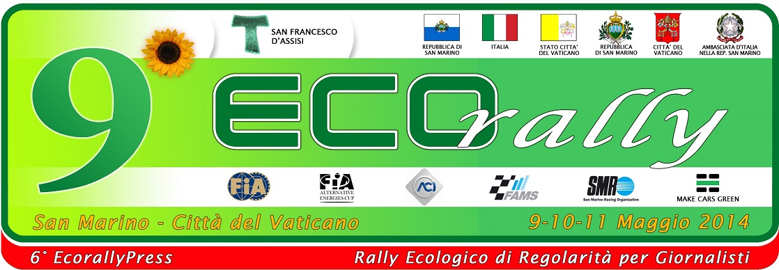 Logo 9° Ecorally San Marino - Città del Vaticano